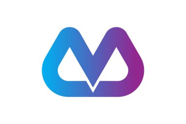 Minimalist Harf V M Logo Tasarımı
