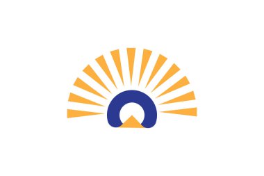 Güneş ve harf O Logo Tasarımı