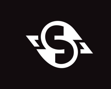Soyut harf logo şablonu 