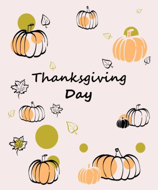 Şükran Günü, sonbahar tatili, kartlar