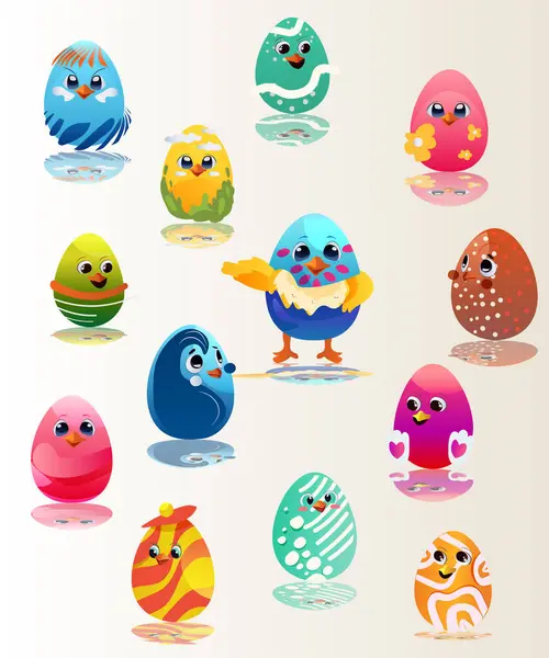 Paskalya bayramı, Paskalya vektör yumurtaları ve tavşanlar