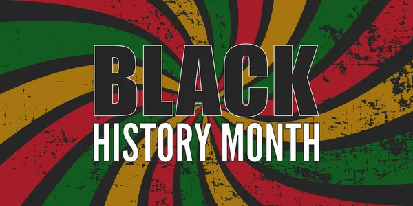 stock vector Black History Month, celebration, African Americans, banner, flyer