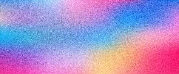 Abstract blurred background with noise texture in holographic tones.