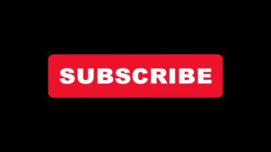 Abone düğmesi animasyonu. Size abone olmanızı hatırlatan kırmızı düğmenin aniden görünmesi.