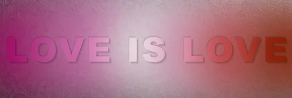 ピンク色のテキスト壁のテクスチャで 愛は愛 世界中の誇りの月 6月にLgbtq お祝いのためのプライドの日の概念 — ストック写真
