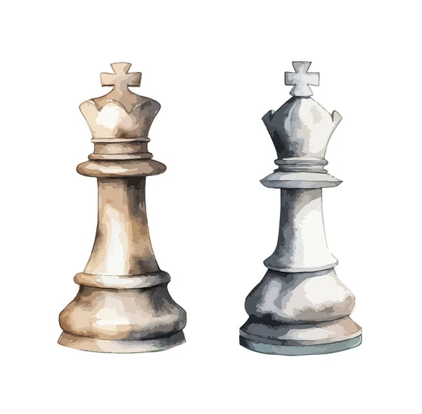 Σκάκι Κλιπ Απομονωμένη Διανυσματική Απεικόνιση — Διανυσματικό Αρχείο