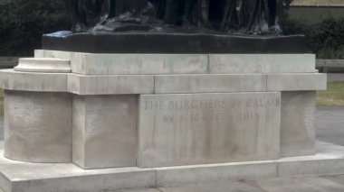 The Burghers of Calais monument in London, United Kingdom
