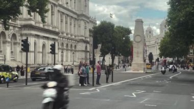 London The Cenotaph world war memorial, 4k cinematic, United Kingdom - 01.08.2022