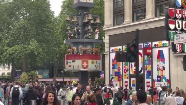 London China Town Street View Cinematic Soho England 2022 — Stock Video