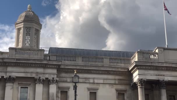 London National Gallery Trafalgar Square United Kingdom 2022 — Stock Video