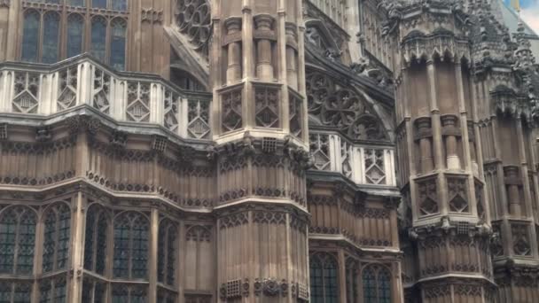 Abadia Westminster Exterior Londres Reino Unido Grã Bretanha — Vídeo de Stock