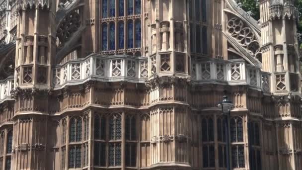 Opactwo Westminster Zewnątrz Londyn Wielka Brytania — Wideo stockowe