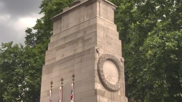 London Cenotaph World War Memorial Cinematic United Kingdom 2022 — Αρχείο Βίντεο