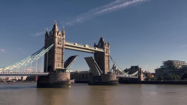 London Tower Bridge Great Britain England — Vídeos de Stock