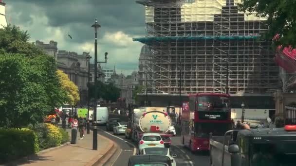 City Center London View Moving Vehicle 2022 — Stok video