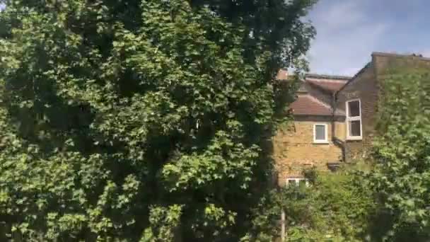Вид Центр Лондона Окна Движущегося Поезда Англия Великобритания 222022 — стоковое видео