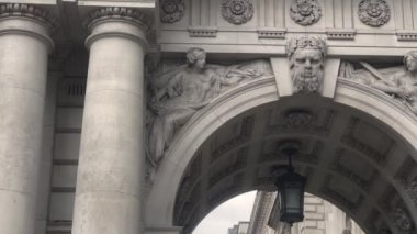 Central London facades exterior architecture, Cabinet office government building, 4k cinematic, United Kingdom