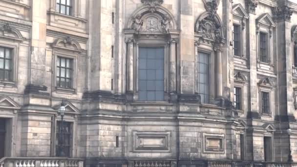 Berliner Dom Cathedral Exteriors Cinematic Berlin Germany 2022 — Stock Video
