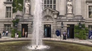 Berlin State Library (Staatsbibliothek zu Berlin), architectural exterior cinematic shot, 4k Germany - 15.08.2022