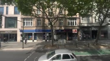 Driving trough Berlin, downtown city street view, 4k cinematic, Germany - 10.08.2022