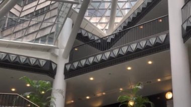 Quartier 206 inside mall spiral staircase interior Berlin, Germany - 10.08.2022