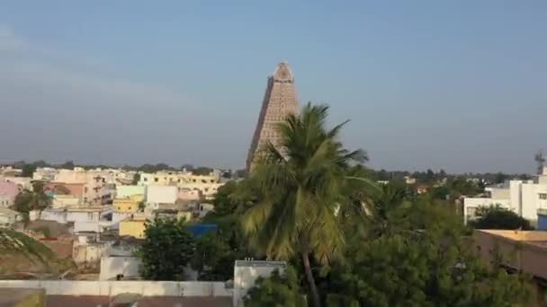 Srirangam Temple Complex India Aerial Drone View Tamil Nadu — Video Stock