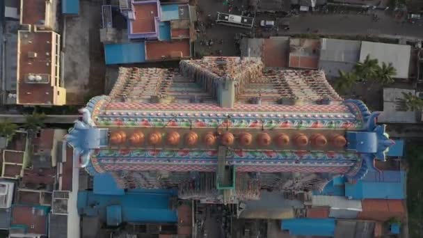 Srirangam Ancient Temple Architecture Details India Aerial Drone View Tamil — 비디오