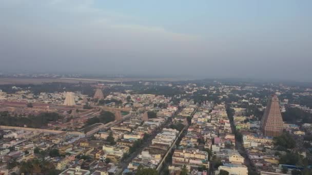Srirangam Temple Complex India Aerial Drone View Tamil Nadu — Video