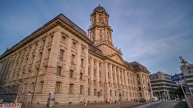 Berlin Old City Hall, Altes Stadthaus panoramic hyperlapse timelapse, Germany - 22.05.2022