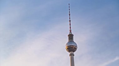 Alexanderplatz tower hyperlapse time lapse - clouds, sky, Germany