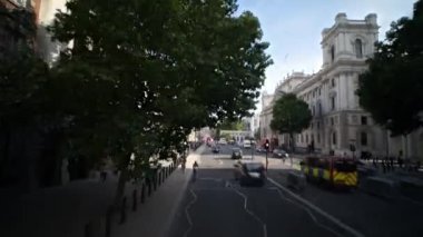 London center travel in hyperlapse timelapse, England - 22.06.2022