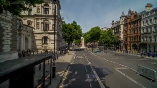 伦敦中心在英国时间飞逝中的旅行 2022年6月22日 — 图库视频影像