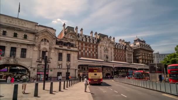London Victoria Station Timelapse Hyperlapse England 2022 — Wideo stockowe