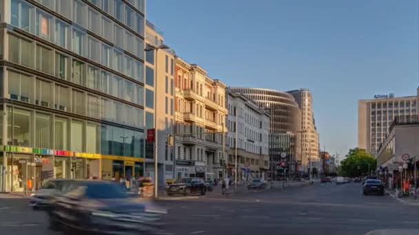 Berlin Joachimsthaler Road Area Panoramic Hyperlapse Timelapse Germany 2022 — Stok video