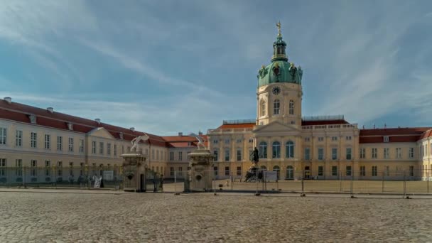 Berlin Charlottenburg Palace Panoramic Hyperlapse Timelapse Germany 2022 — Vídeo de Stock