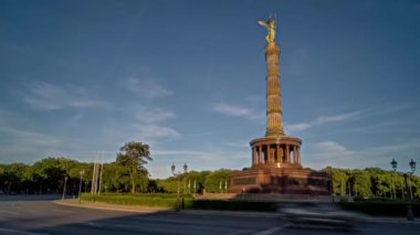 Berlin, Victory Column, panoramic hyperlapse timelapse, Germany