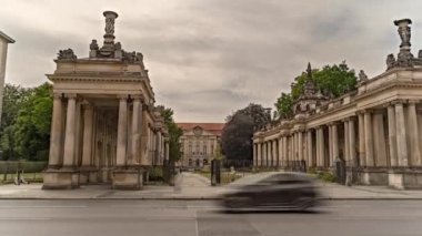 Berlin, King Columns, Knigskolonnaden panoramic hyperlapse timelapse, Germany - 22.05.2022
