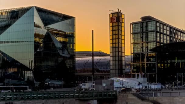 Berlin 3Xn Cube Building Panoramic Hyperlapse Timelapse Germany 2022 — Vídeo de Stock