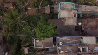 Orissa, Hindistan, Jagannath tapınağı, 4k hava aracı görüntüleri.