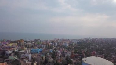India cityscape 4k aerial view