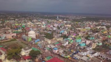 India cityscape 4k aerial view