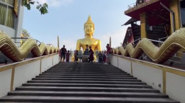 Pattaya, Tayland 'daki Altın Buda Tapınağı - 20.12.2023