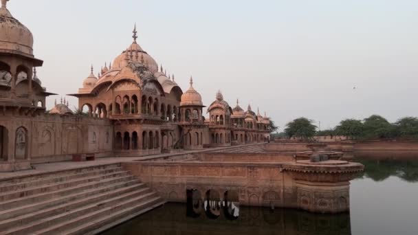 Mathura Nın Ünlü Turizm Merkezi Kusum Sarovar Govardhan Mathura Uttarpradesh — Stok video