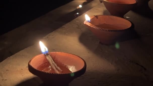 Brennende Kerzen Tempel Von Pattaya — Stockvideo