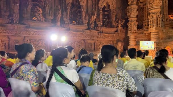 Heiligdom Van Waarheid Tempel Pattaya — Stockvideo