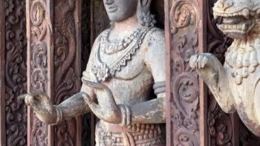 Pattaya 'daki Hakikat Tapınağı dış oyma heykelleri, Tayland