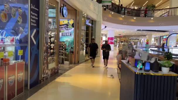 Terminal Mall Pattaya Interior Revealing Cinematic Shot Christmas Thailand 2023 — Stock Video