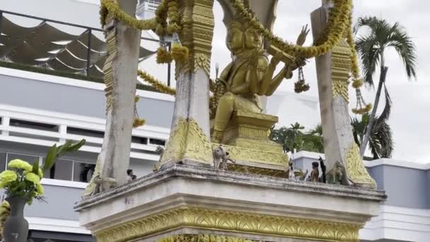 Tempio Del Buddha Oro Pattaya Thailandia — Video Stock