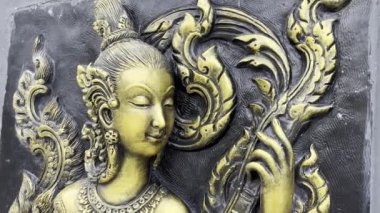 Geleneksel antik Asya tanrıçası taş oyması, Tayland