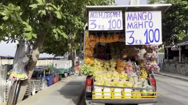 Lokal Marknad Pattaya Jomtien Chonbori Thailand — Stockvideo